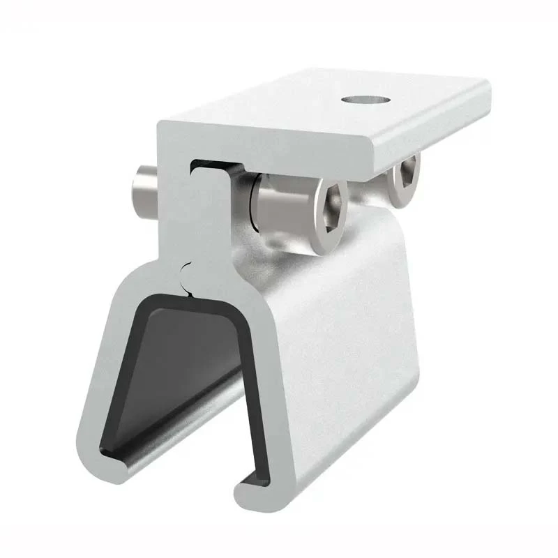 Solar panel metal roof clamps detailed part Solar panel metal roof clamps detailed part