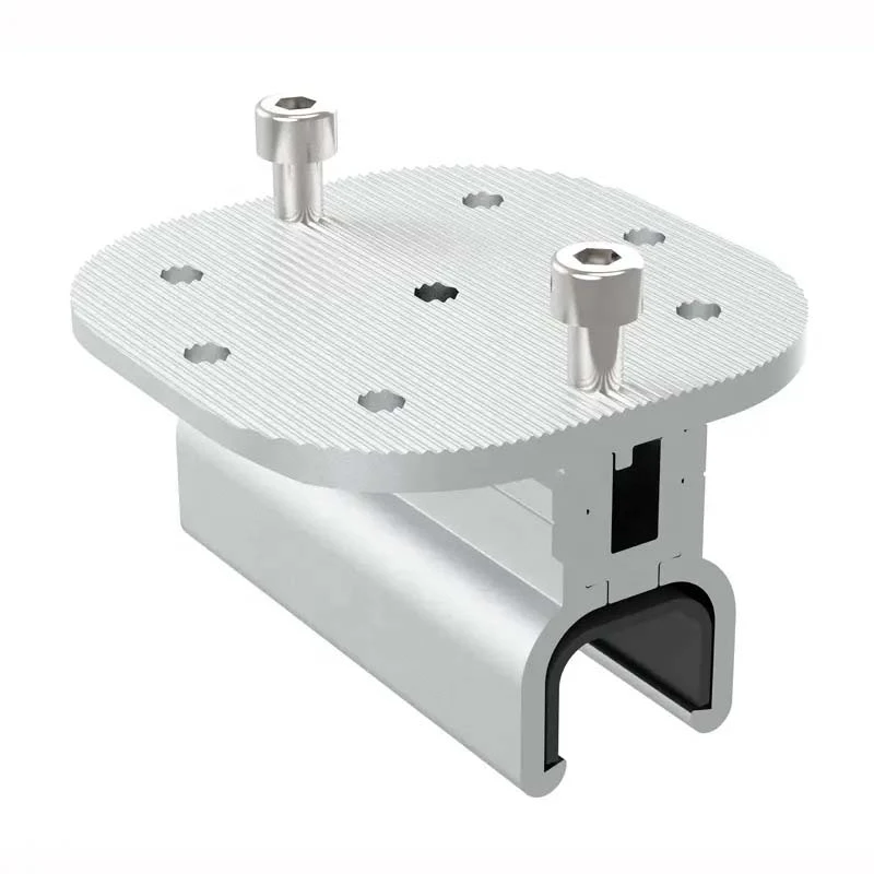 Solar panel metal roof clamps detail Solar panel metal roof clamps detail
